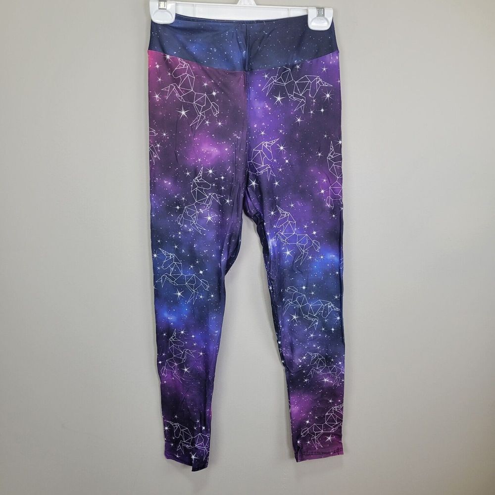 Dren Designs Celestial Unicorn Polyester Spandex Ankle Leggings Tall And Curvy